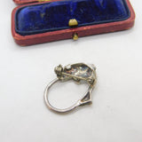 Sterling Silver Leaping Dolphin Brooch Pin Vintage c1970