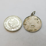 Sterling Silver St Christopher Travel Charm Pendant Vintage c1970s