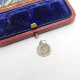Sterling Silver St Christopher Travel Charm Pendant Vintage c1970
