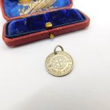 Sterling Silver George VI Threepence Coin Charm Pendant Vintage 1941