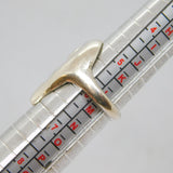 Sterling Silver Studio Style Dolphin Fish Band Ring Vintage c1970 Size L 1/2
