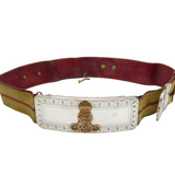 Victorian Sterling Silver Anglo-Indian Officers Military Crossbelt Antique 1898