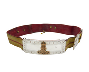 Victorian Sterling Silver Anglo-Indian Officers Military Crossbelt Antique 1898