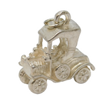 Sterling Silver Motor Car Charm Pendant Vintage c1970
