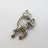 Art Deco .800 Grade Silver Shouting Monkey Charm Pendant Antique c1930s