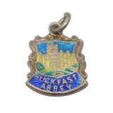 Sterling Silver Buckfast Abbey Enamel Charm Pendant Vintage c1970