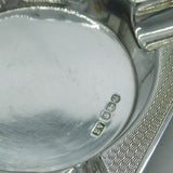 Sterling Silver Engine Turned Ashtray Vintage 1967 Sheffield