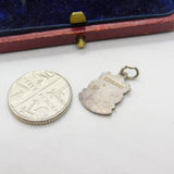 Sterling Silver and Enamel Brixham Travel Shield Charm Pendant Vintage c1970