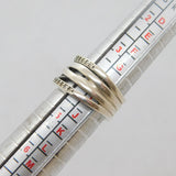 Sterling Silver Multi-Strand CZ Crossover Dress Band Ring Modern c2000 Size I