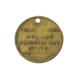 19th Century Duke of York & May of Teck Royal Wedding Pendant Antique 1893
