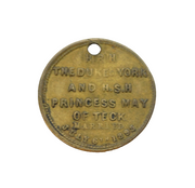 19th Century Duke of York & May of Teck Royal Wedding Pendant Antique 1893