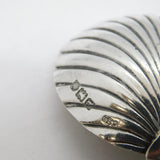 Victorian Sterling Silver Cherub & Shell Bowl Tea Caddy Spoon Antique London