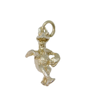 Sterling Silver Novelty Sitting Frog Charm Pendant Vintage c1970