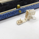 Sterling Silver Openable Church Couple Charm Pendant Vintage c1970