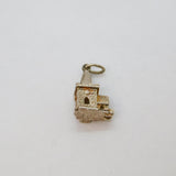 Sterling Silver Opening Church With Wedding Inside Charm Pendant Vintage c1970s