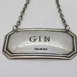 Sterling Silver Gin Decanter Label Vintage 1999 Birmingham