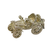 Sterling Silver Motor Car Charm Pendant Vintage c1970