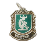 Sterling Silver Widecombe Charm Pendant Vintage c1970s