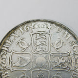 King Charles II Silver Fourth Bust 1679 Crown Coin Fair Condition
