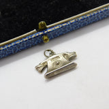 Sterling Silver Traditional Telephone Charm Pendant Vintage c1970