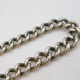 Victorian Sterling Silver Graduating Albert Watch Chain Antique 1901 Birmingham