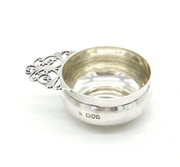 Edwardian Sterling Silver Floral Handled Porringer Antique 1905 London