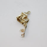 Sterling Silver Opening Church With Couple Inside Charm Pendant Vintage c1970