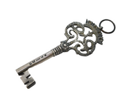 Georgian Scottish Sterling Silver Floral Presentation Key Antique 1830 Glasgow