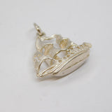 Sterling Silver Sailing Ship Charm Pendant Vintage c1970