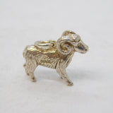 Sterling Silver Aries the Ram Charm Pendant Vintage c1970s