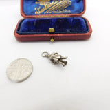 Sterling Silver Aquarius Figure Charm Pendant Vintage c1970