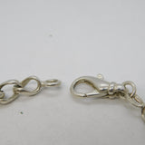 Studio Sterling Silver Rope Chain Bracelet Vintage 7.5" Length