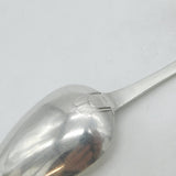 Channel Islands Georgian Sterling Silver Floral Tablespoon Antique Jersey