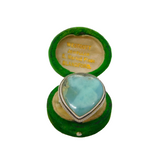 Sterling Silver Chunky Larimar Peardrop Statement Ring Vintage c1970 Size O