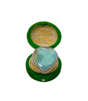 Sterling Silver Chunky Larimar Peardrop Statement Ring Vintage c1970 Size O