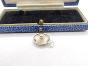Sterling Silver Sombrero Style Hat Charm Pendant Vintage c1970