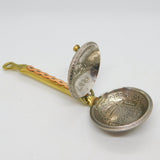 Arts & Crafts Brass & Coin Crafted Bed Warming Pan Ornament Vintage 1959