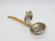 Arts & Crafts Brass & Coin Crafted Bed Warming Pan Ornament Vintage 1959