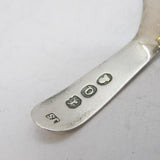 George III Sterling Silver Shell Bowl Tea Caddy Spoon Antique 1811 London