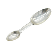 Victorian Sterling Silver Combination Medicine Spoon Antique 1872 London