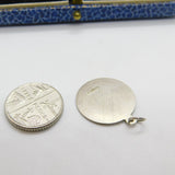 Sterling Silver St Christopher Saint of Travel Charm Pendant Vintage c1970