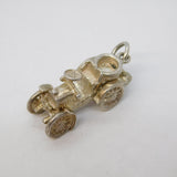 Sterling Silver Motor Car Charm Pendant Vintage c1970