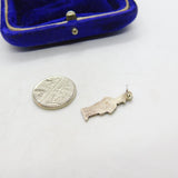 Sterling Silver Enamel German Lederhosen Man Charm Pendant Vintage c1970