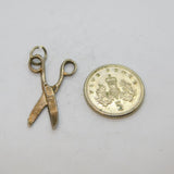 Sterling Silver Scissors Form Charm Pendant Vintage c1970s