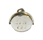 Sterling Silver I Love You Spinner Charm Pendant Vintage c1970s