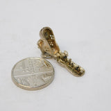 Sterling Silver Opening Family in the Shoe Charm Pendant Vintage c1970