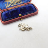 Sterling Silver Cherub with Lute Charm Pendant Vintage c1970