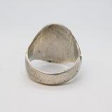 20th Century Sterling Silver & Gold Souvenir Signet Ring Antique c1940s