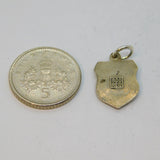 800 Silver Firenze Enamel Souvenir Charm Pendant Vintage c1970