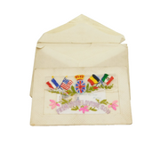 WW1 Period Silkwork Letter from the Trenches Antique c1915